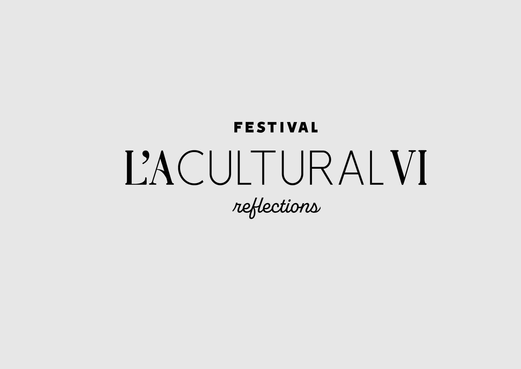 L'A Cultural VI – reflections – Festival logo 2025